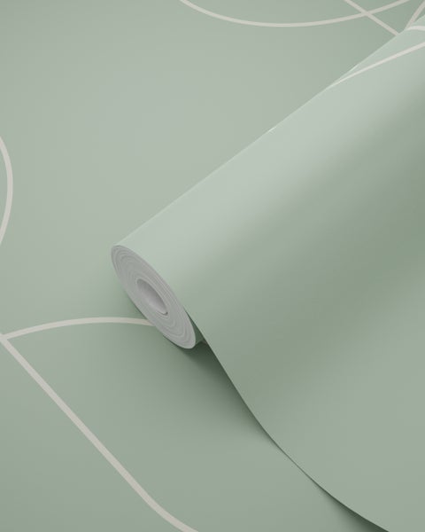 ESTAhome Tapete geometrische Formen Mintgrün - 50 x 900 cm - 139650