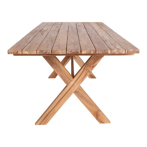 Muline Gartentisch 90x200 cm Teakholz massiv. 90 X 200 X 75 cm