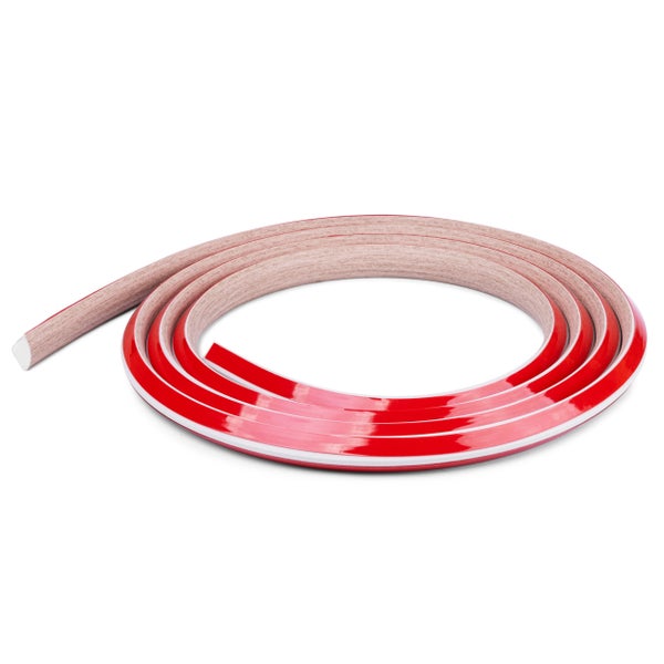 Flexibles Zierprofil aus Kunststoff mit Klebestreifen