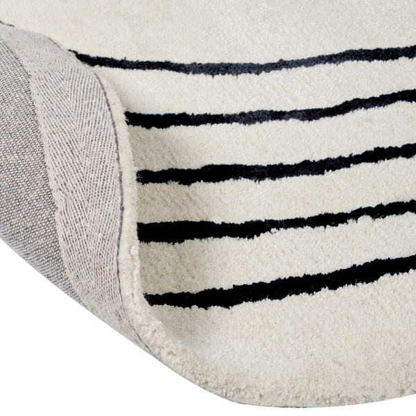 Teppich Viskose beige / schwarz 200 x 300 cm RAMZAN