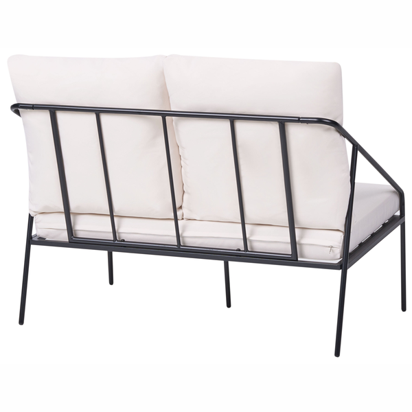 Gartencouch mit Metallgestell und Sitzkissen