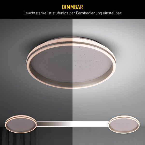 Dimmbare LED Deckenleuchte zur flexiblen Lichtanpassung im Raum