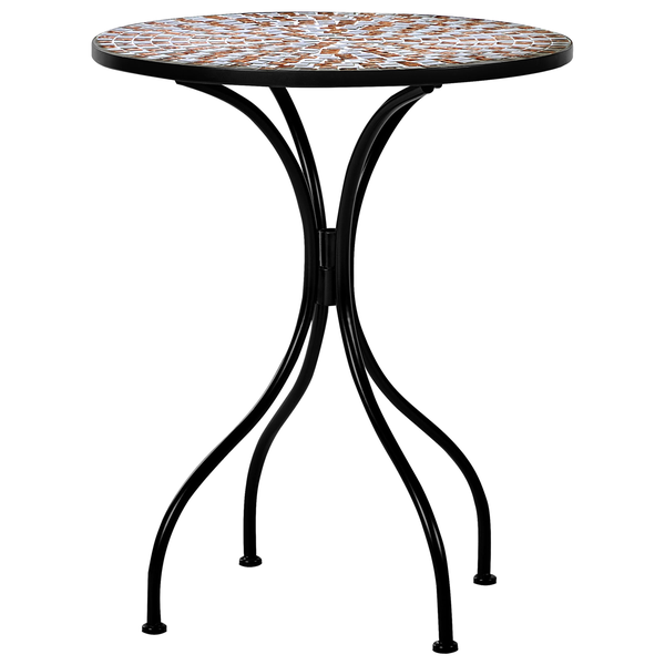 Bistro Set klappbar CARPINO Metall Schwarz