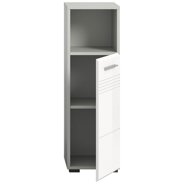 Copa Badschrank 1 Tür 1 Fach weiß Hochglanz. 30 X 30 X 95 cm