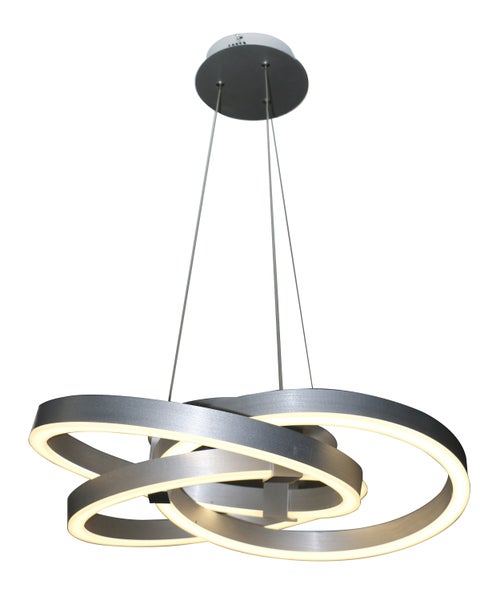 Moderne Hängeleuchte mit verschlungenen Ringen