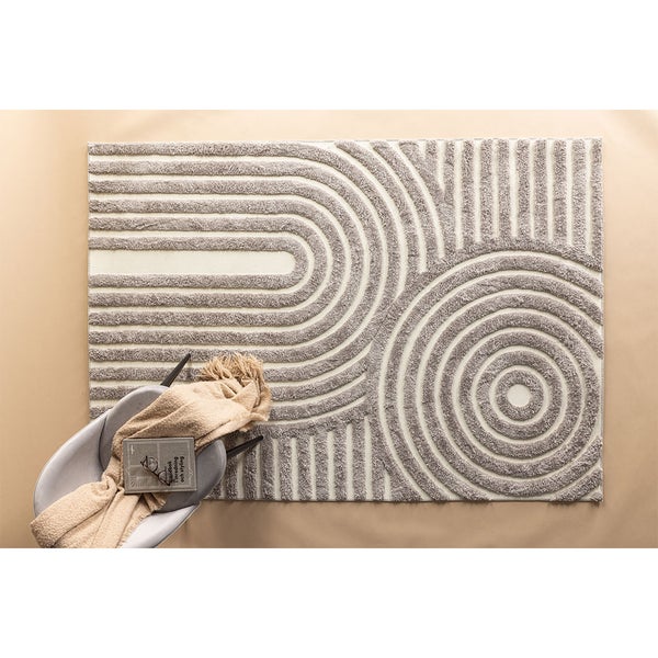 Nikita Teppich 290x200cm Grau. 200 X 290 X 4 cm