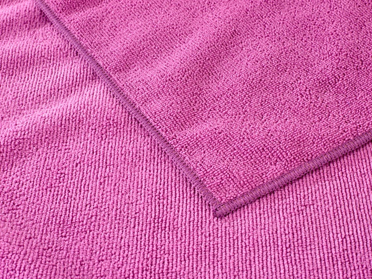 Nahaufnahme eines Mikrofasertuchs