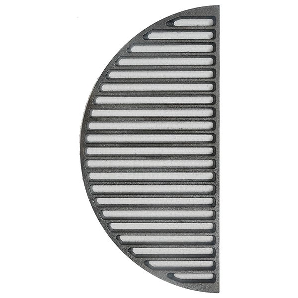Gusseisen Grillrost, Halbmond-Form, 44,5 cm Durchmesser, für 21-Zoll Kamado Grill