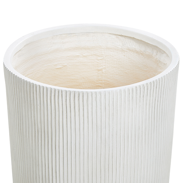 Blumenkübel OREOI 45 cm Cremeweiß