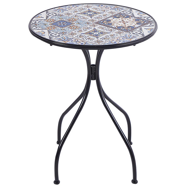 Outdoor Bistrotisch CIVITA 60 cm 60 cm Metall Schwarz