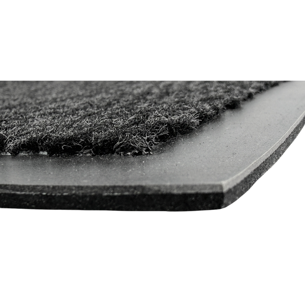 Detailansicht einer Fußmatte mit Textiloberfläche