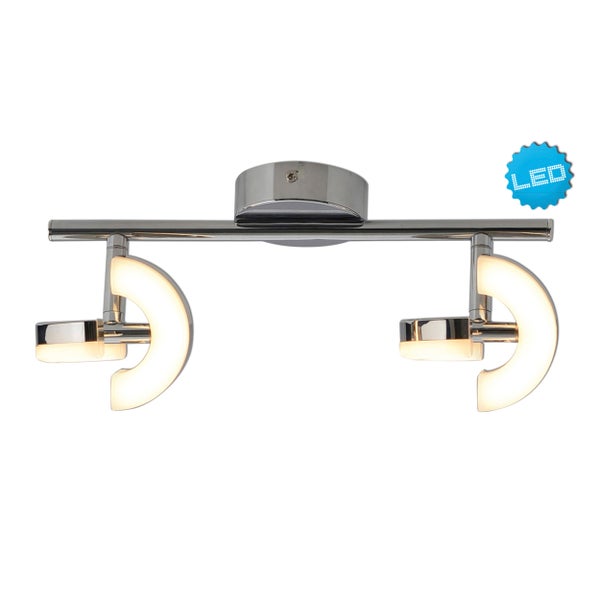 LED Deckenleuchte mit zwei Leuchtenarmen