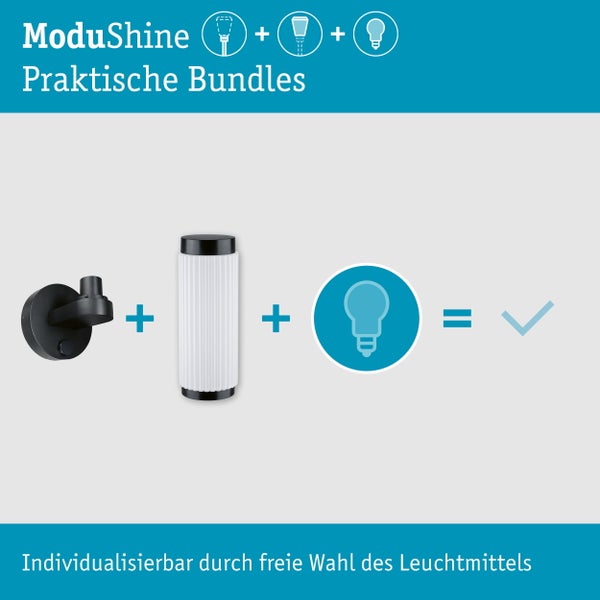 Set ModuShine Wandhalter Zerava ohne Sensor Anthrazit
