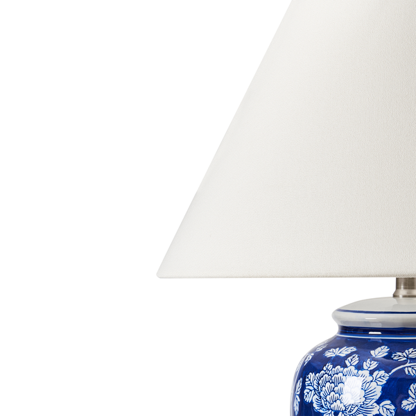 Tischlampe ANGELES Porzellan Blau