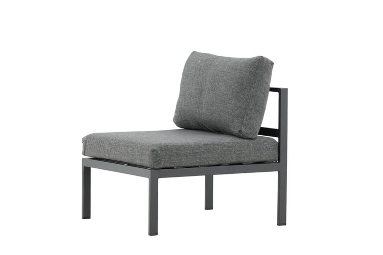 Gartenlounge Sessel mit Sitzkissen und Rückenkissen