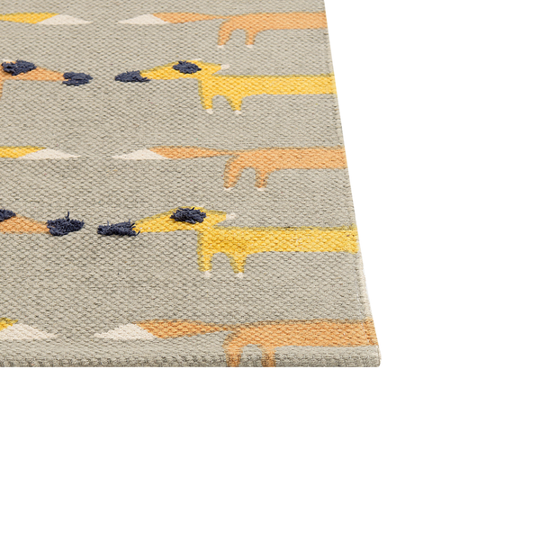 Kinderteppich BANKGO Grau 80 x 150 cm Baumwolle