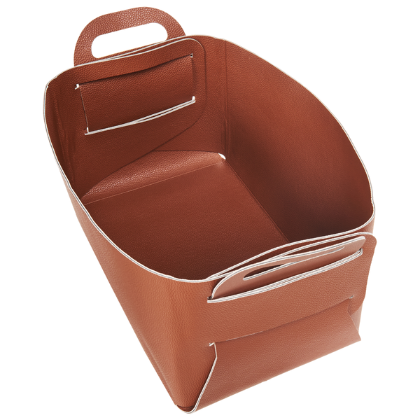 Brauner Aufbewahrungskorb mit Griffen