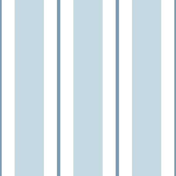 Sanders und Sanders Tapete Streifen Blau - 53 cm x 10 m - 640310