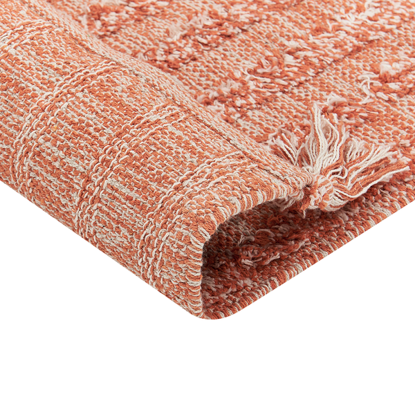 Teppich MUGLA Orange 80 x 150 cm Baumwolle
