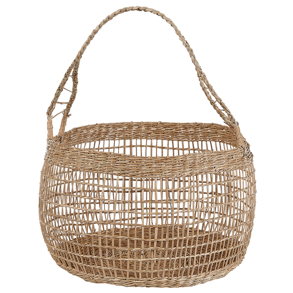 Dekorative Flechtkorb mit Tragegriff