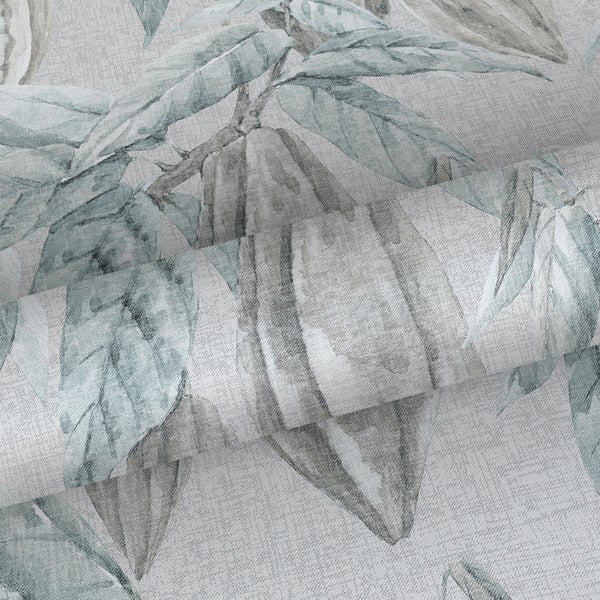 Sanders und Sanders Tapete Blätter Graublau - 53 cm x 10 m - 640218