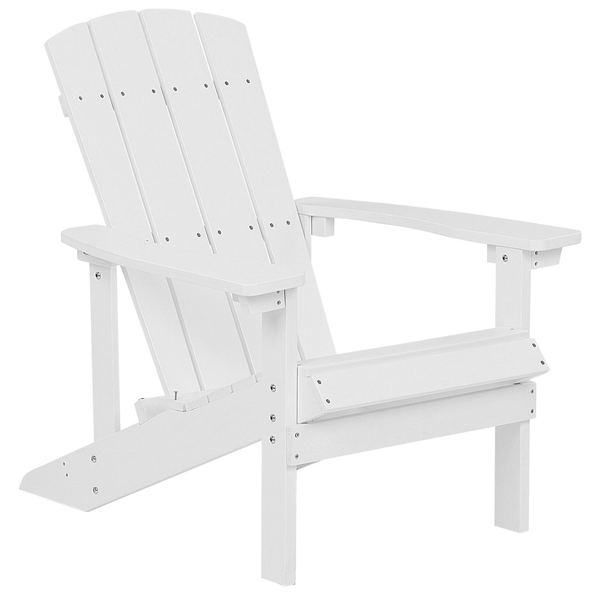 Gartenstuhl ADIRONDACK mit Fußstütze Weiß