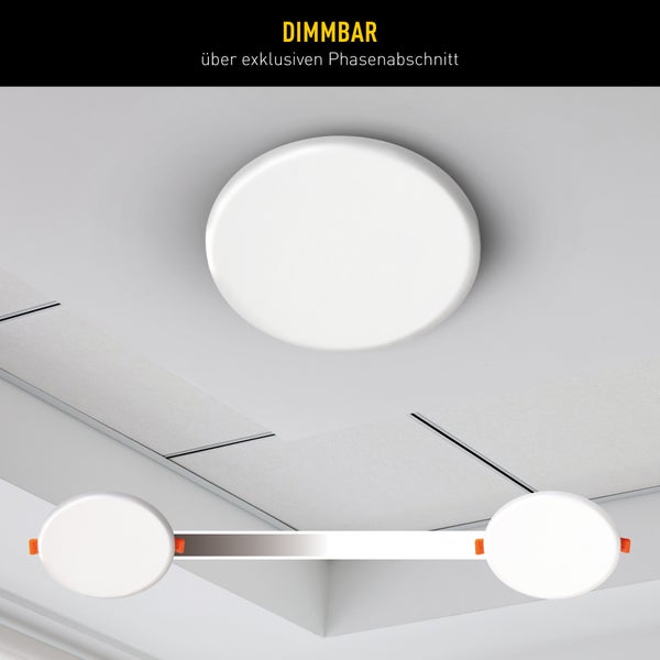 Dimmbare LED Deckenleuchte zur Montage an der Decke