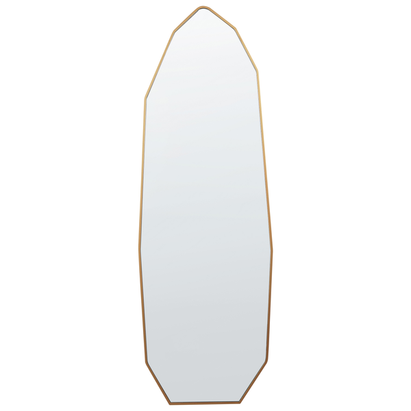 Unregelmäßiger Spiegel mit goldenem Rahmen