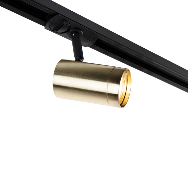 Schienensystem mit 5 Punkten 1-phasig schwarz mit Gold - Jeana