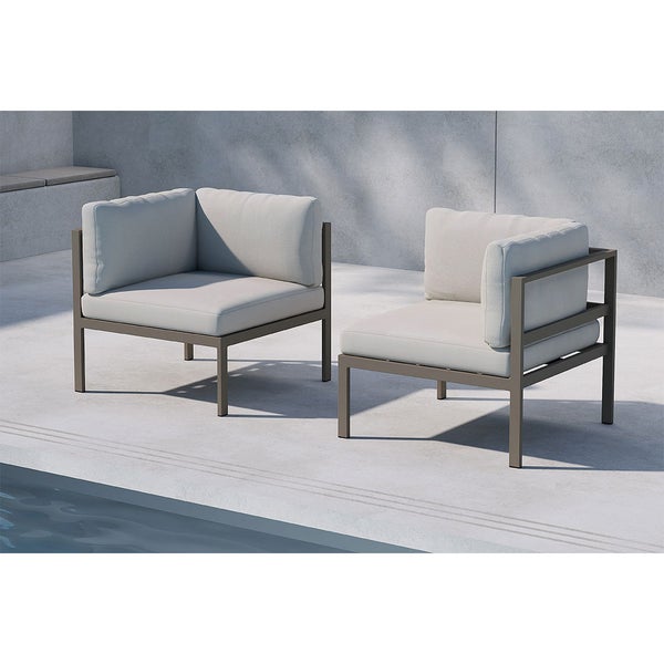 Copacabana Gartensofa Eckteil beige. 74 X 74 X 65 cm