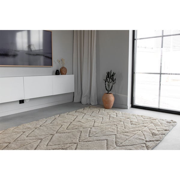 Zoe Teppich 230x160cm Beige. 160 X 230 X 2 cm