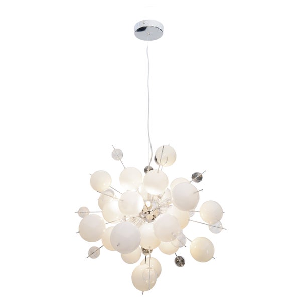 Pendelleuchte mit kugelförmigen Lampenschirmen