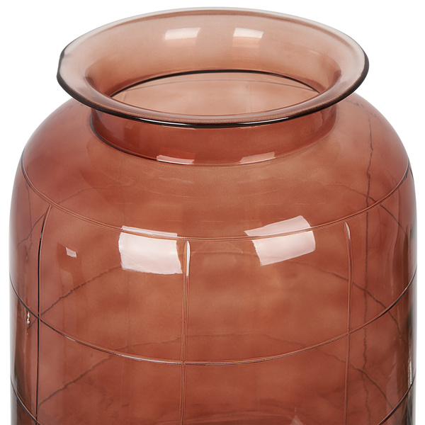 Blumenvase VINDALOO Glas 35 cm Goldbraun