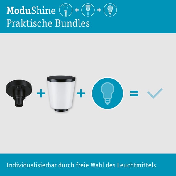 Set ModuShine Deckenhalter Marento ohne Sensor Anthrazit