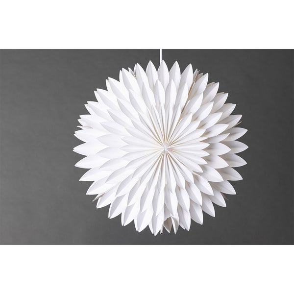 Storlien Weihnachtsstern mit Licht Papier Ø46 cm Pendelleuchte weiß. 46 X 18 X 46 cm