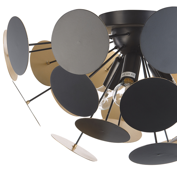 Deckenlampe MARITSA Metall Schwarz