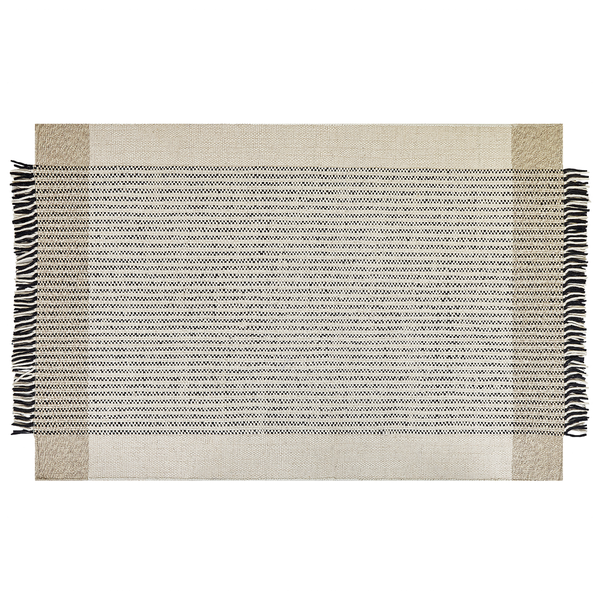 Teppich DIVARLI Beige 140 x 200 cm Wolle