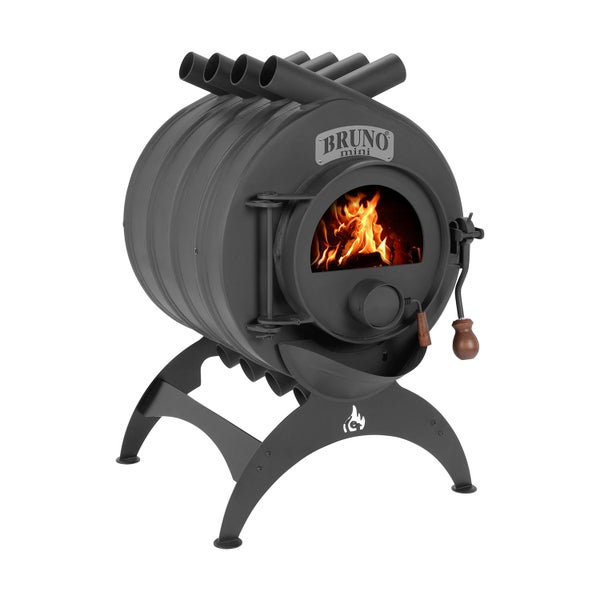 Bruno Mini Holzofen mit Flammen