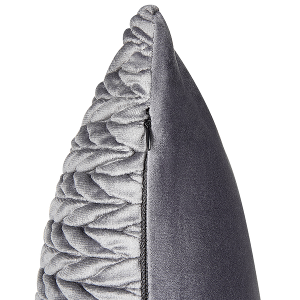Dekokissen 2er Set ECLIPTA 45 x 45 cm Grau Ohne Muster