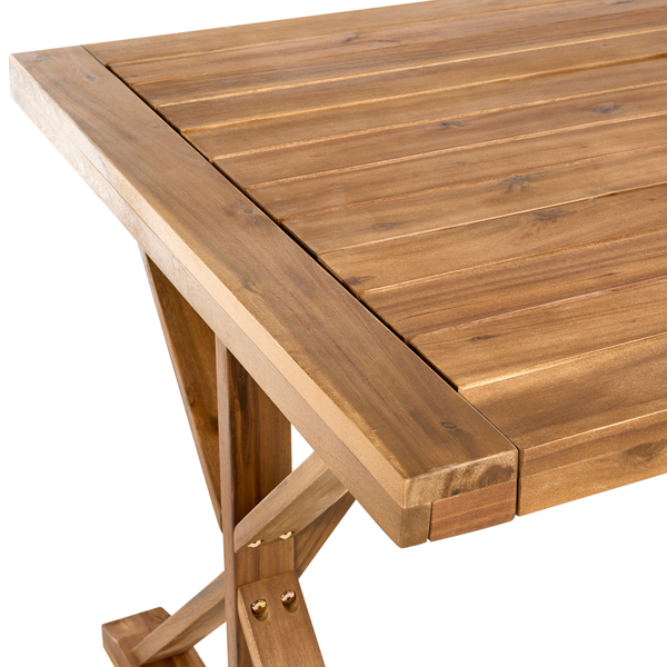 Gartentisch CALABRITTO 90 cm 180 cm Akazienholz Braun
