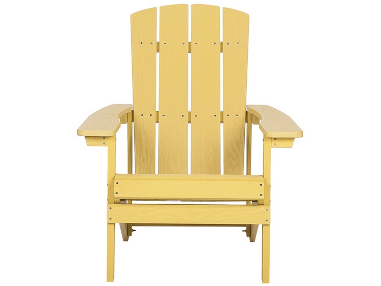 Gartenstuhl ADIRONDACK mit Fußstütze Gelb