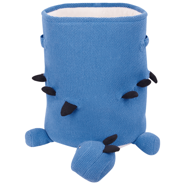 Blauer Spielzeug-Aufbewahrungskorb in Dinosaurierform