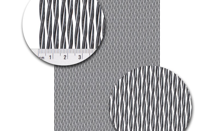 Fliegenvorhang Kunststoff Monza Schwarz-Silber - 100cm x 240cm