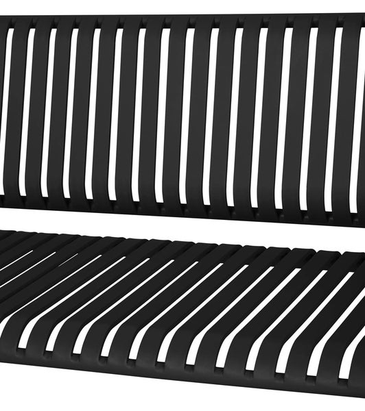 Stella Gartenbank schwarz. 2er Set