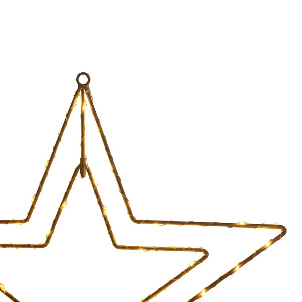 Dekorativer Stern mit Beleuchtung für festliche Anlässe