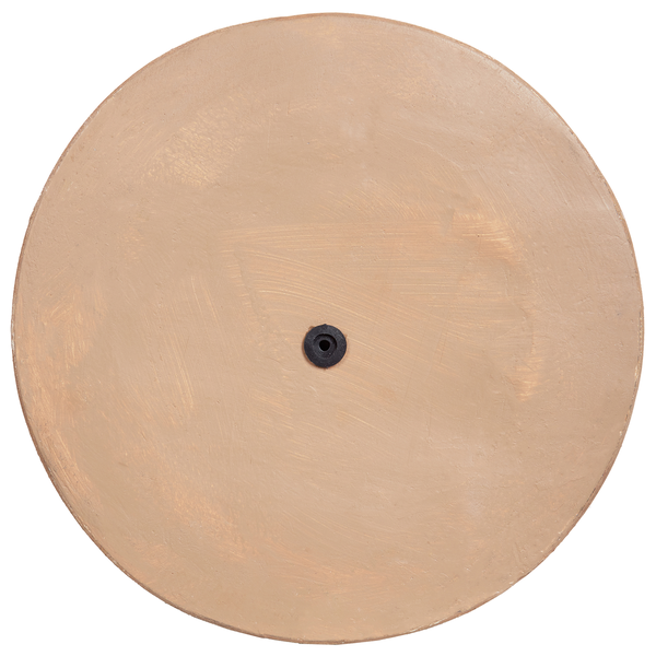 Runde Schirmständerplatte aus Beton mit Loch