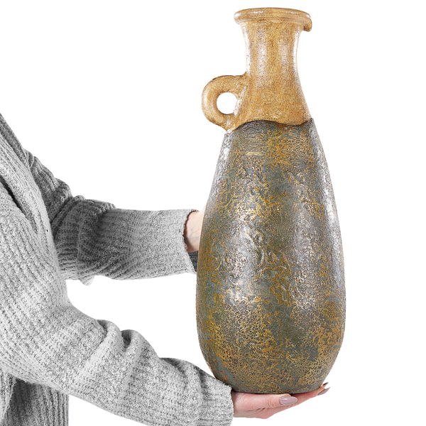 Dekovase MARONEJA Keramik 50 cm Grün