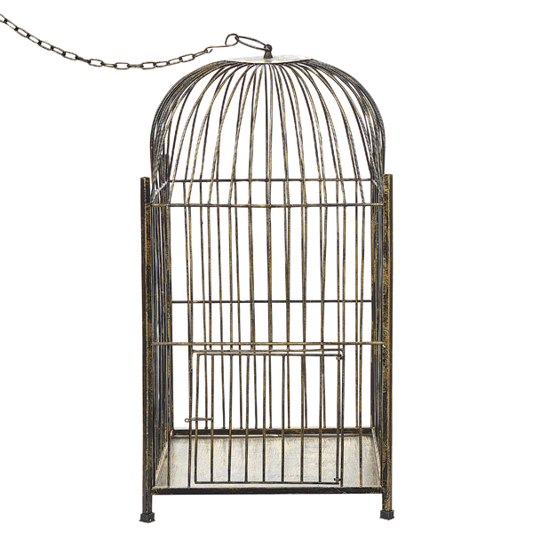 Dekorative Vogelkäfig zum Aufhängen mit Kette