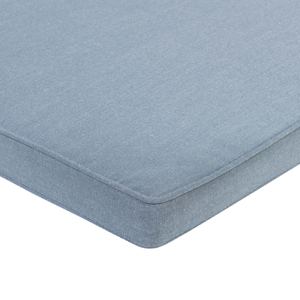 Set mit 8 Stühlen und Sitzkissen SASSARI Akazienholz Blau