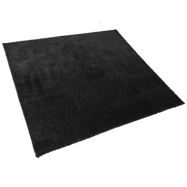 Teppich schwarz 200 x 200 cm Shaggy EVREN